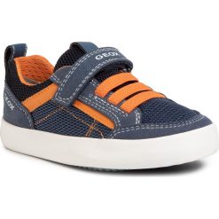 Sneakersy GEOX - J Kilwi B. E J02A7E 014AF C4B2T M Avio/Orange. Niebieskie trampki chłopięce Geox, bez wzorów, ze skóry ekologicznej, na rzepy. W wyprzedaży za 189,00 zł.