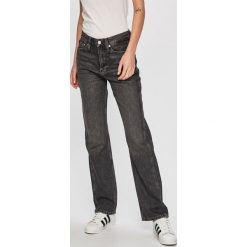 Calvin Klein Jeans - Jeansy CKJ 030. Szare jeansy damskie Calvin Klein Jeans, z podwyższonym stanem. W wyprzedaży za 349,90 zł.