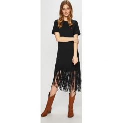 Polo Ralph Lauren - Sukienka. Czarne sukienki damskie Polo Ralph Lauren, na co dzień, s, bez wzorów, z bawełny, casualowe, z okrągłym kołnierzem, bez rękawów, proste. W wyprzedaży za 759,90 zł.