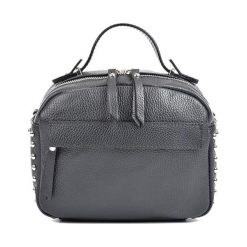 Torebki klasyczne damskie: Skórzana torebka w kolorze czarnym – (S)25 x (W)20 x (G)12 cm