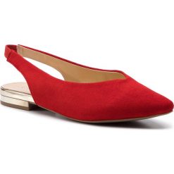 Sandały CAPRICE - 9-29401-22 Red Suede 524. Czerwone klapki damskie Caprice, bez wzorów, ze skóry, bez obcasa, na obcasie. Za 279,90 zł.
