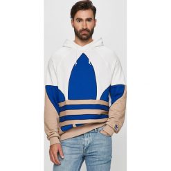 Adidas Originals - Bluza. Białe bluzy męskie adidas Originals, s, z aplikacjami, z elastanu, z kapturem, bez rękawów, z kapturem. Za 279,90 zł.