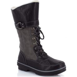 Buty zimowe damskie: Kozaki „Maevane” w kolorze czarnym