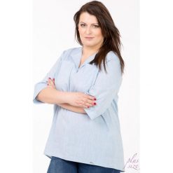 Bluzki damskie: Dłuższa bluzka z kieszeniami Plus