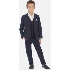Mayoral - Spodnie dziecięce 128-172 cm. Niebieskie spodnie chłopięce Mayoral, bez wzorów, z bawełny, z podwyższonym stanem. Za 161,90 zł.