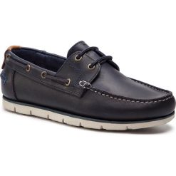 Mokasyny WRANGLER - Wave WM91070A Navy 016. Niebieskie mokasyny męskie Wrangler, ze skóry, eleganckie. W wyprzedaży za 229,00 zł.