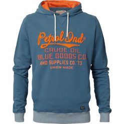 Bluza z kapturem. Zielone bluzy męskie rozpinane marki Petrol Industries, m, z bawełny, z długim rękawem, długie, z kapturem. Za 176,36 zł.