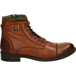 Botki męskie - 3528 LEA TAB. Brązowe botki męskie Venezia, ze skóry. Za 289,00 zł.