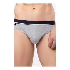 Slipy Pima Cotton Pasek MP-1465 Szary Melanż (zestaw 2 sztuk). Szare paski męskie Atlantic, m, w paski. Za 71,90 zł.