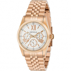 Zegarek kwarcowy w kolorze biało-różowozłotym. Żółte, analogowe zegarki damskie Esprit Watches, ze stali. W wyprzedaży za 272,95 zł.