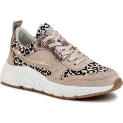 Sneakersy EVA MINGE - EM-18-07-000621 633. Brązowe półbuty damskie Eva Minge, ze skóry. Za 439,00 zł.
