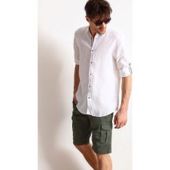 KOSZULA DŁUGI RĘKAW MĘSKA REGULAR FIT. Szare koszule męskie Top Secret, na lato, m, z długim rękawem. Za 59,99 zł.