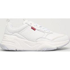 Levi's - Buty 38107.0159. Białe sneakersy męskie Levi's®, z okrągłym noskiem, na sznurówki. Za 339,90 zł.