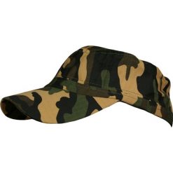 Męska Czapka z Daszkiem, MORO, Wojskowa -Pako Jeans- Patrolówka, Zielono-Brązowa CPAPJNSDASZEK50104. Żółte czapki męskie Pako Jeans, w paski, z jeansu, militarne. Za 14,90 zł.