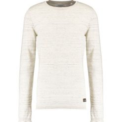 Swetry klasyczne męskie: Lindbergh ONECK ROLL EDGE Sweter off white
