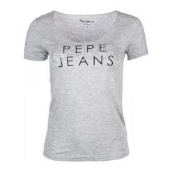 Pepe Jeans T-Shirt Damski Brent S Szary. Białe t-shirty damskie marki Christmas T-Shirt, xl, z bawełny. W wyprzedaży za 129,00 zł.