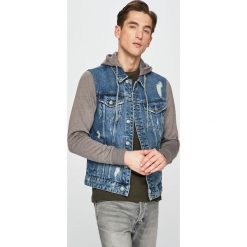 Only & Sons - Kurtka. Niebieskie płaszcze męskie Only & Sons, s, bez wzorów, z bawełny, krótkie, bez kaptura. W wyprzedaży za 129,90 zł.