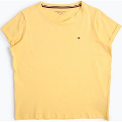 Tommy Hilfiger - T-shirt damski, żółty. Żółte t-shirty damskie TOMMY HILFIGER, m, bez wzorów, z bawełny, bez kołnierzyka. Za 99,95 zł.