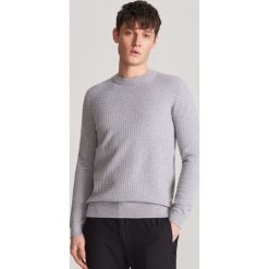 Sweter z bawełną oragniczną - Jasny szary. Szare swetry męskie Reserved, s, z bawełny. Za 119,99 zł.