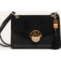 Aldo - Torebka. Czarne listonoszki damskie ALDO, w paski, z poliesteru, na ramię, małe, bez dodatków. Za 219,90 zł.