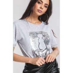 Szary T-shirt Mulish. Szare t-shirty damskie marki other, s. Za 69,99 zł.