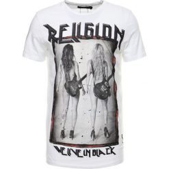 T-shirty męskie z nadrukiem: Religion ROCK STAR TEE Tshirt z nadrukiem white