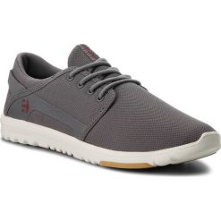 Sneakersy ETNIES - Scout 4101000419 Dark Grey/Red 065. Szare sneakersy męskie marki Etnies, bez zapięcia. W wyprzedaży za 219,00 zł.