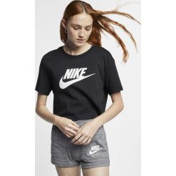 Nike Sportswear Essential Koszulka Czarny. Czarne koszulki damskie Nike, xs, z nadrukiem, z bawełny, bez kołnierzyka. Za 111,95 zł.