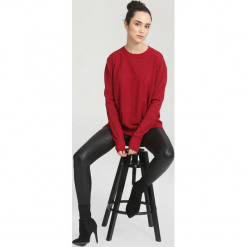 Czerwony Sweter Cosmos. Czerwone swetry klasyczne damskie other, na jesień, m. Za 59,99 zł.