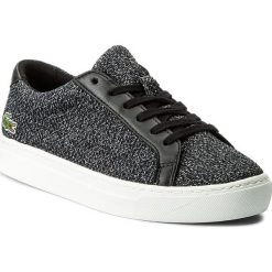 Sneakersy LACOSTE - L.12.12 317 1 Caj 7-34CAJ0007024 Blk. Czarne trampki chłopięce marki Lacoste, z materiału, na sznurówki. W wyprzedaży za 259,00 zł.