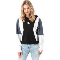 Calvin Klein Bluza Czarny. Czarne bluzy damskie Calvin Klein, s, z nadrukiem, z bawełny, bez rękawów, bez kaptura. Za 497,95 zł.