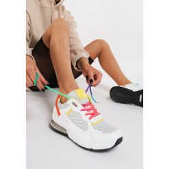 Biało-Żółte Sneakersy Euphenea. Białe sneakersy damskie Renee. Za 99,99 zł.