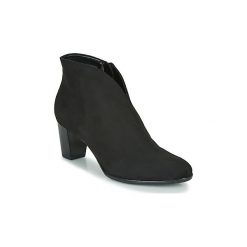 Botki Ara 43408-51. Czarne botki damskie ara, bez obcasa, bez zapięcia. Za 399,00 zł.