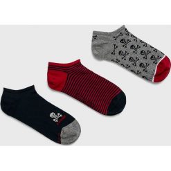 John Frank - Skarpety (3-pack). Szare skarpetki męskie John Frank, bez wzorów, z elastanu. Za 34,90 zł.