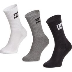 Zestaw 3 par wysokich skarpet męskich DC - Spp Dc Crew 3Pk EDYAA03149 r.40/45 KVJ8. Szare skarpetki męskie DC, bez wzorów, z elastanu. W wyprzedaży za 39,00 zł.