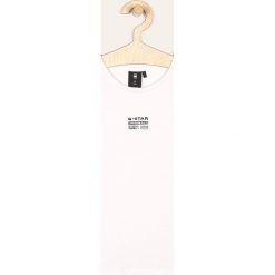 G-Star Raw - T-shirt dziecięcy 128-164 cm. Białe bluzki dziewczęce G-Star RAW, z nadrukiem, z bawełny, z okrągłym kołnierzem, z krótkim rękawem, krótkie, bez kaptura. W wyprzedaży za 69,90 zł.