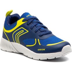 Sneakersy GEOX - J Sveth B. E J846PE 01454 C0749 S Navy/Lime. Niebieskie trampki chłopięce Geox, bez wzorów, z tworzywa sztucznego, na sznurówki. W wyprzedaży za 159,00 zł.