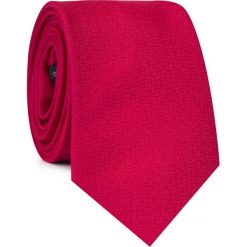 Krawat KWTR001593. Czerwone krawaty męskie Giacomo Conti, bez wzorów, z mikrofibry, eleganckie. Za 69,00 zł.
