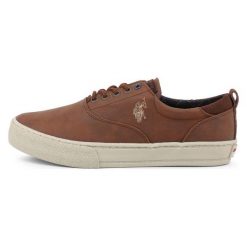 U.S. Polo Assn. Tenisówki Męskie Galan 43 Brązowe. Pomarańczowe tenisówki męskie marki U.S. Polo Assn. W wyprzedaży za 265,00 zł.
