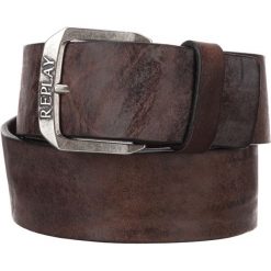 Replay Pasek Brązowy. Pomarańczowe paski męskie Replay, w paski, ze skóry. Za 257,95 zł.