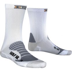 Skarpety X-SOCKS GOLF SILVER SINOFIT. Białe skarpetki damskie X SOCKS, bez wzorów, ze skóry. W wyprzedaży za 70,00 zł.