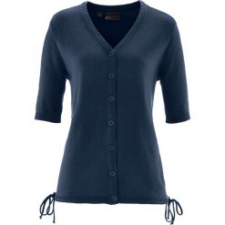 Kardigany damskie: Sweter rozpinany bonprix ciemnoniebieski