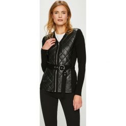 Morgan - Kardigan. Czarne kardigany damskie Morgan, s, w paski, z poliesteru, z krótkim rękawem, krótkie, bez kaptura. W wyprzedaży za 239,90 zł.
