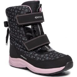 Śniegowce GEOX - J Kuray G.B Ax A J94ALA 0MN50 C9999 D Black. Czarne śniegowce dziewczęce Geox, bez zapięcia. W wyprzedaży za 249,00 zł.