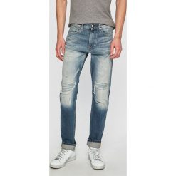 Calvin Klein Jeans - Jeansy. Niebieskie jeansy męskie Calvin Klein Jeans, bez wzorów. W wyprzedaży za 499,90 zł.