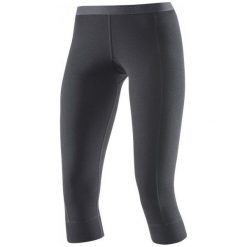 Devold Spodnie Damskie Hiking Woman 3/4 Long Johns Black M. Czarne getry damskie termoaktywne marki Devold, m, bez wzorów, z wełny, outdoorowe. W wyprzedaży za 209,00 zł.