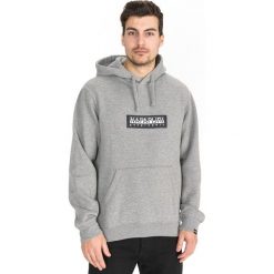 Napapijri Box Bluza Szary. Szare bluzy męskie Napapijri, xl, z haftami, z bawełny, bez kołnierzyka, bez rękawów, bez kaptura. Za 414,95 zł.