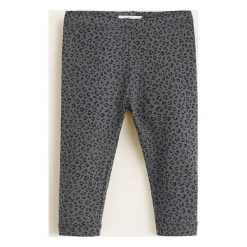 Mango Kids - Legginsy 80-104 cm. Różowe spodnie dziewczęce Mango Kids, bez wzorów, z elastanu. Za 29,90 zł.