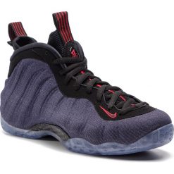 Buty NIKE - Air Foamposite One 314996 Obsidian/Black/University Red. Niebieskie buty sportowe męskie Nike, ze skóry ekologicznej, bez zapięcia, do koszykówki. W wyprzedaży za 789,00 zł.