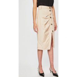 Pinko - Spódnica. Brązowe spódniczki damskie Pinko, bez wzorów, z elastanu, z podwyższonym stanem, midi, ołówkowe. W wyprzedaży za 479,90 zł.